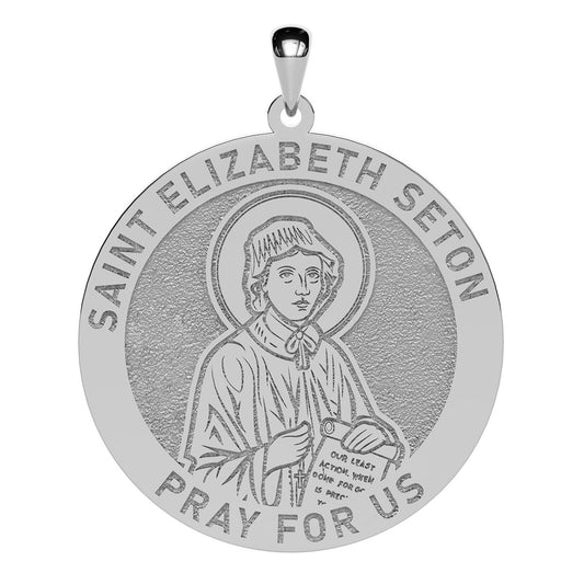 Saint Elizabeth Seton Round Religious Medal