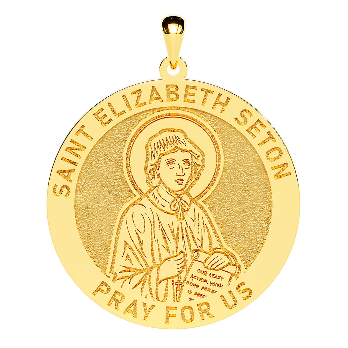 Saint Elizabeth Seton Round Religious Medal