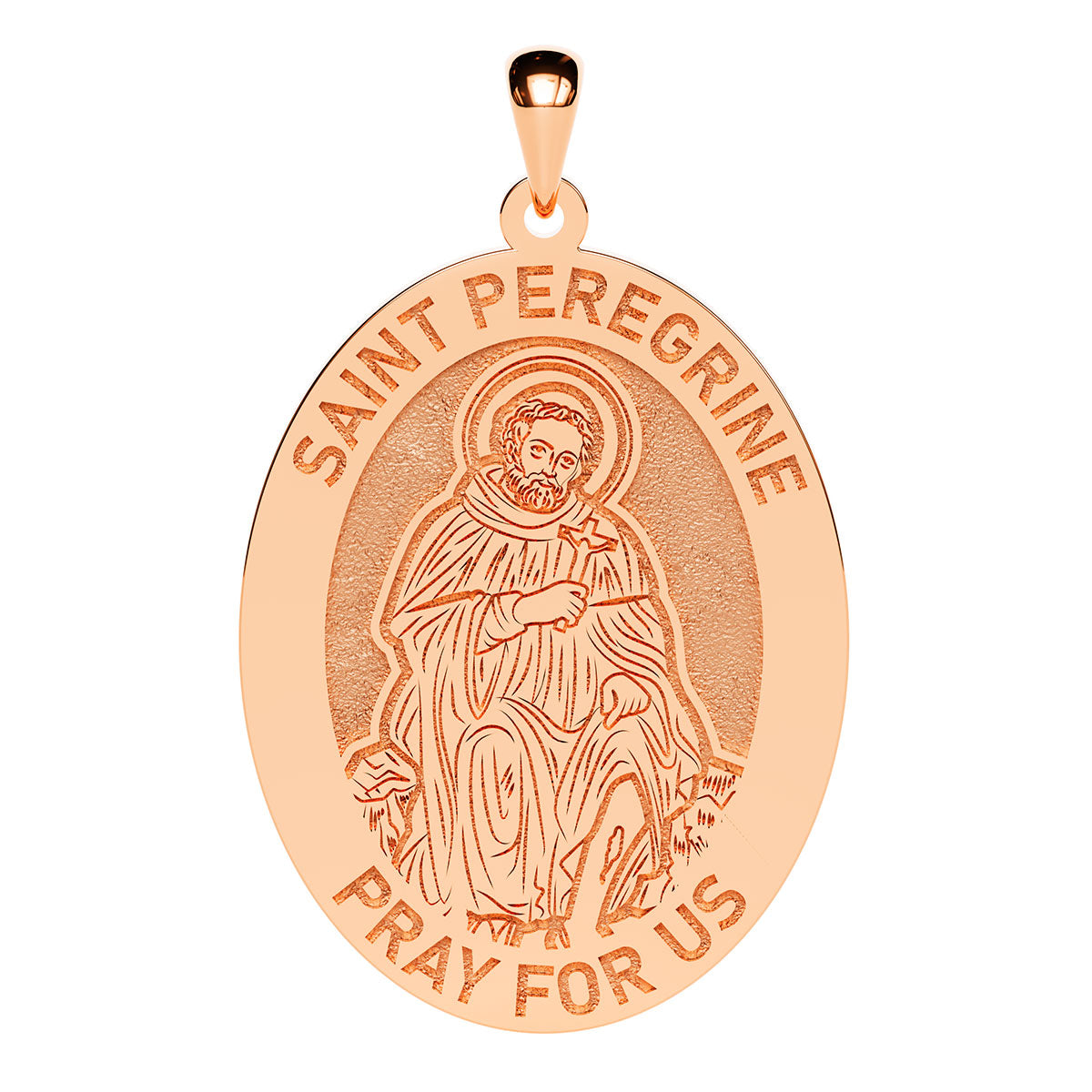 Saint Peregrine Oval Religious Medal