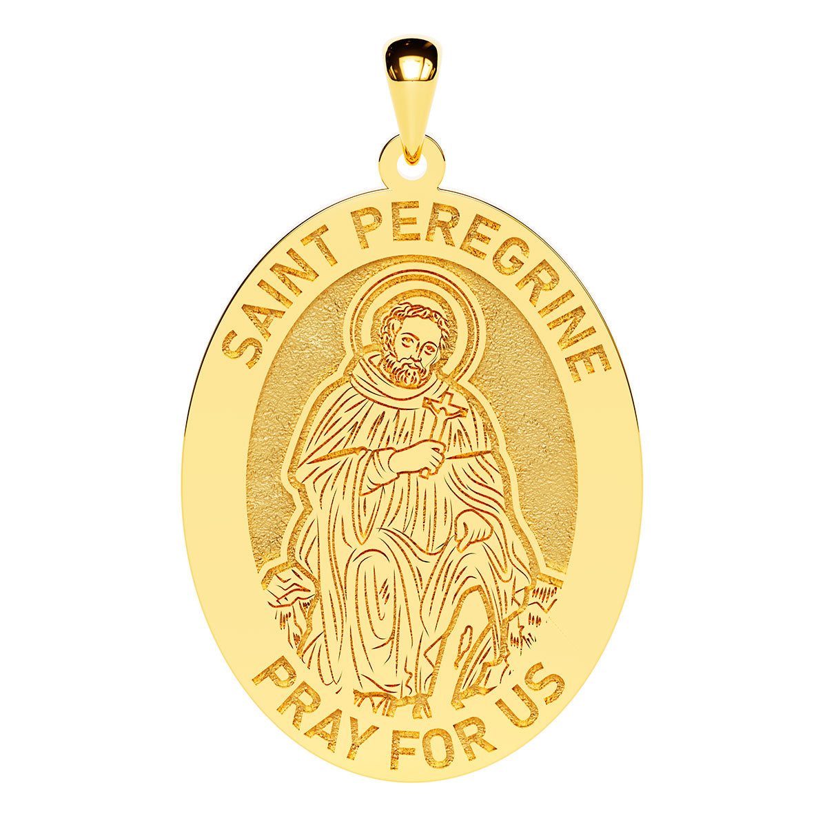 Saint Peregrine Oval Religious Medal