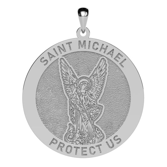 Saint Michael Icon Round Religious Medal