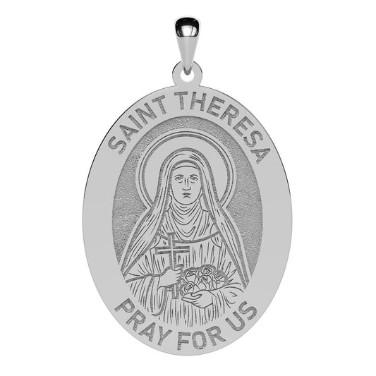 Saint Theresa Oval Religious Medal