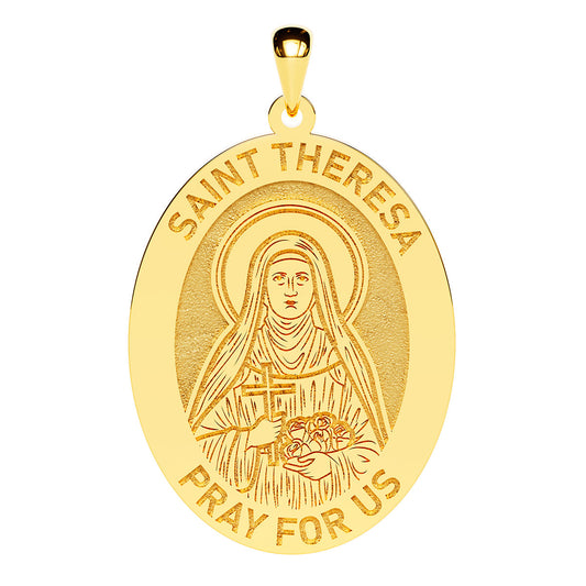 Saint Theresa Oval Religious Medal