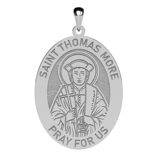 Saint Thomas More Oval Religious Medal