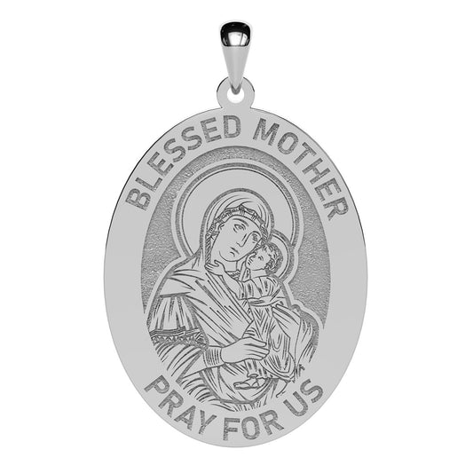 Blessed Mother Oval Religious Medal