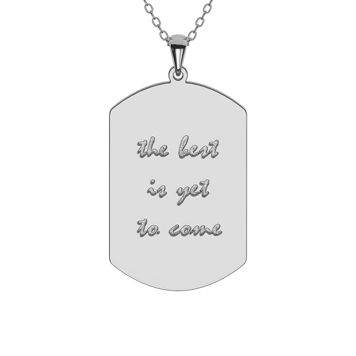 Personalized Tag Necklace with Engraving