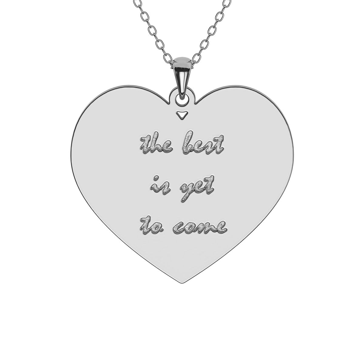 Personalized Heart Necklace with Engraving