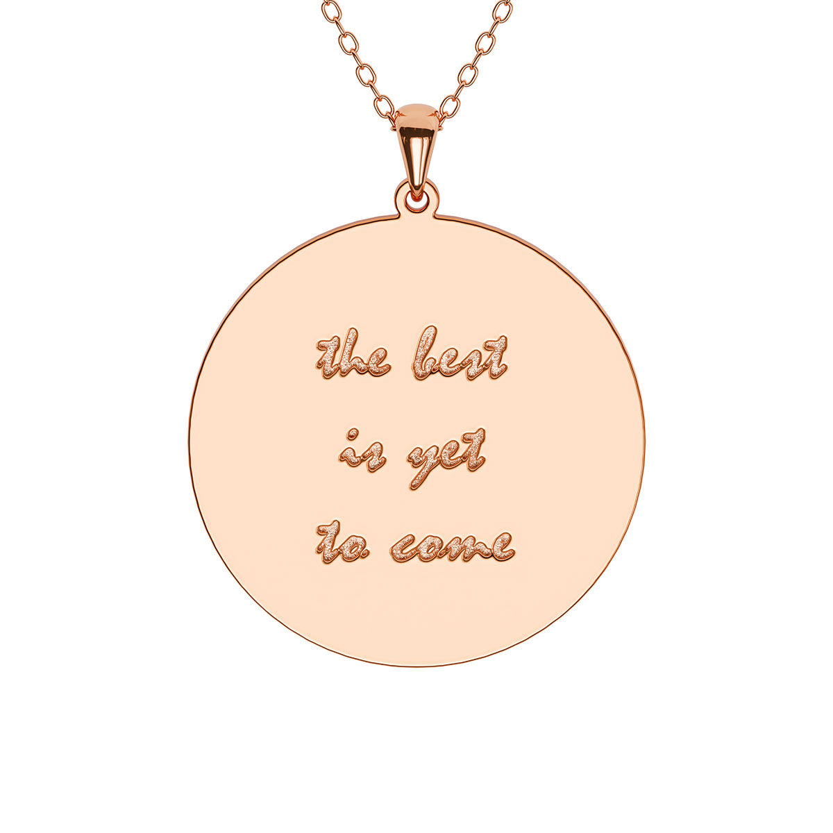 Personalized Round Necklace with Engraving
