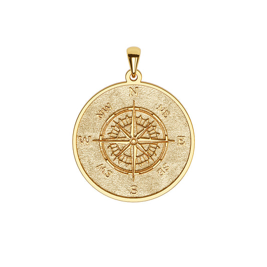 Compass Disc Necklace