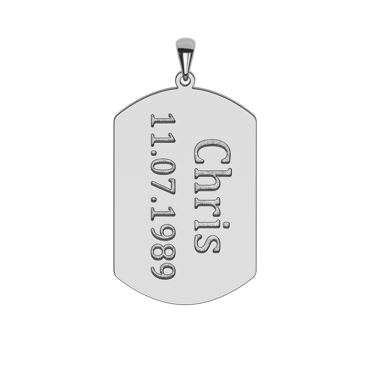 Personalized Men's Dog Tag Necklace