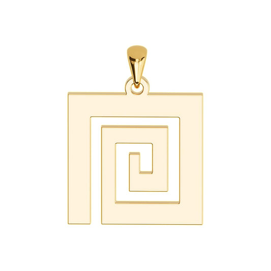 Greek Key Single Motif Pendant