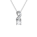 Infinity Twist Solitaire Diamond Necklace (1/4 Ct.)