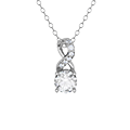 Infinity Twist Solitaire Diamond Necklace (1/2 Ct.)