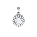 Halo Solitaire Diamond Pendant (1 Ct.)
