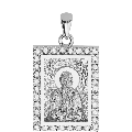 Saint Andrew (Andreas) the Apostle Orthodox Icon Sculpted Small Pavé Tag Medal