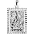 Saint Sophia (Sofia) Orthodox Icon Sculpted Medium Pavé Tag Medal
