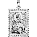 Saint Peter (Petros) the Apostle Orthodox Icon Sculpted Medium Pavé Tag Medal
