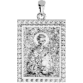 Saint John (Ioannis) Chrysostom Orthodox Icon Sculpted Medium Pavé Tag Medal