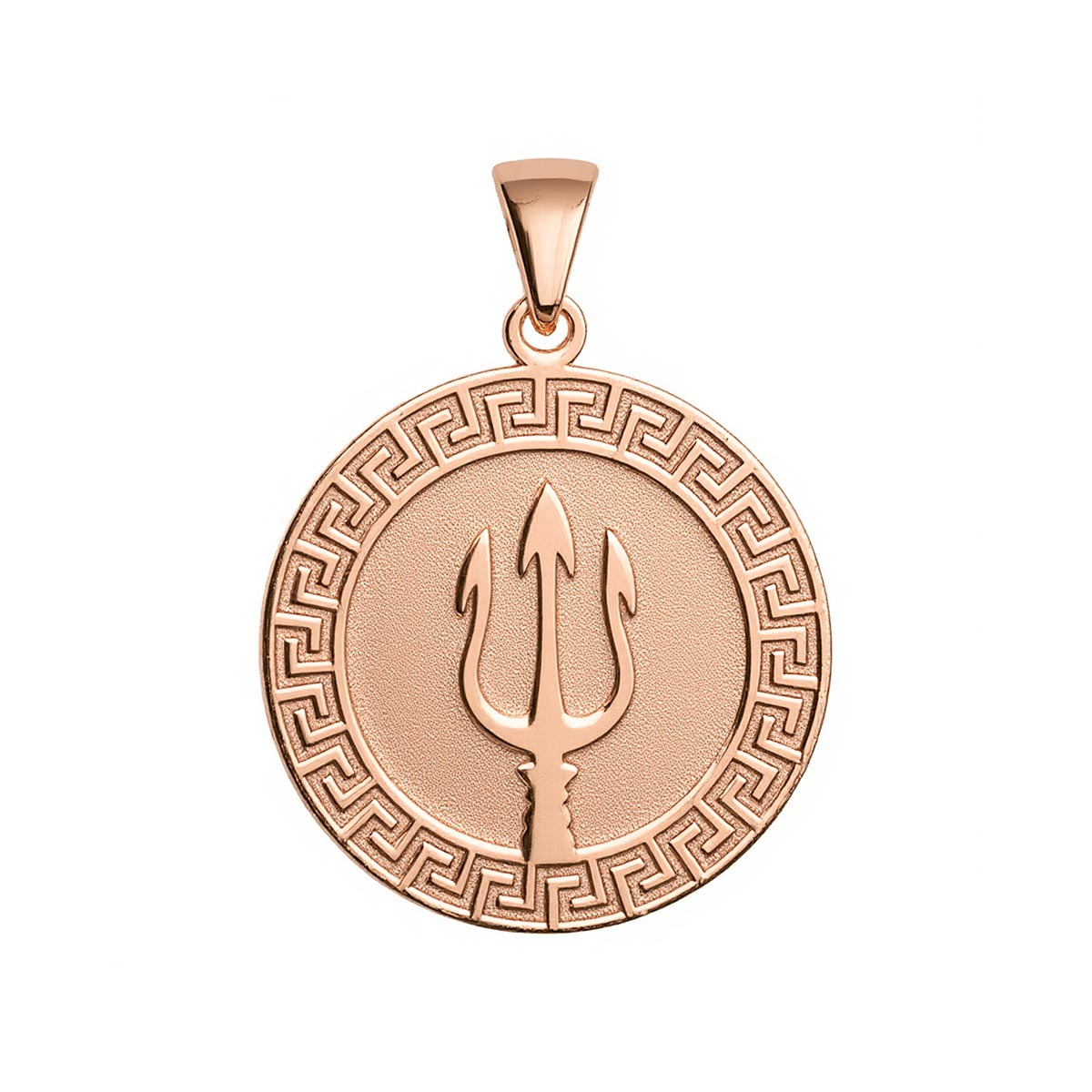 Trident of Poseidon Greek Key Pendant – Stakora