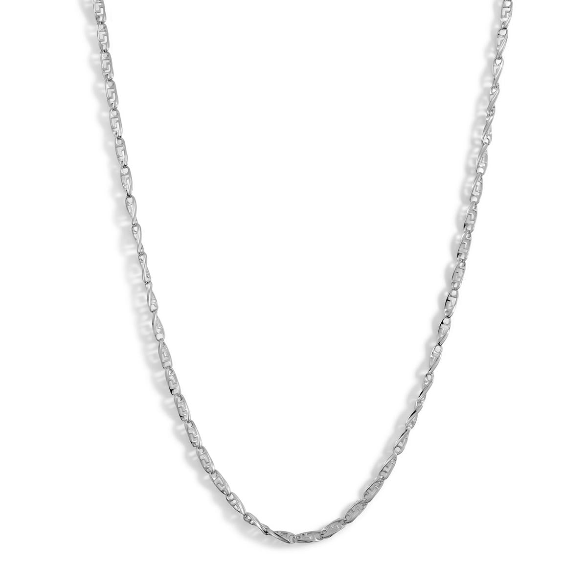Men's Twisted Greek Key Link Chain – Stakora