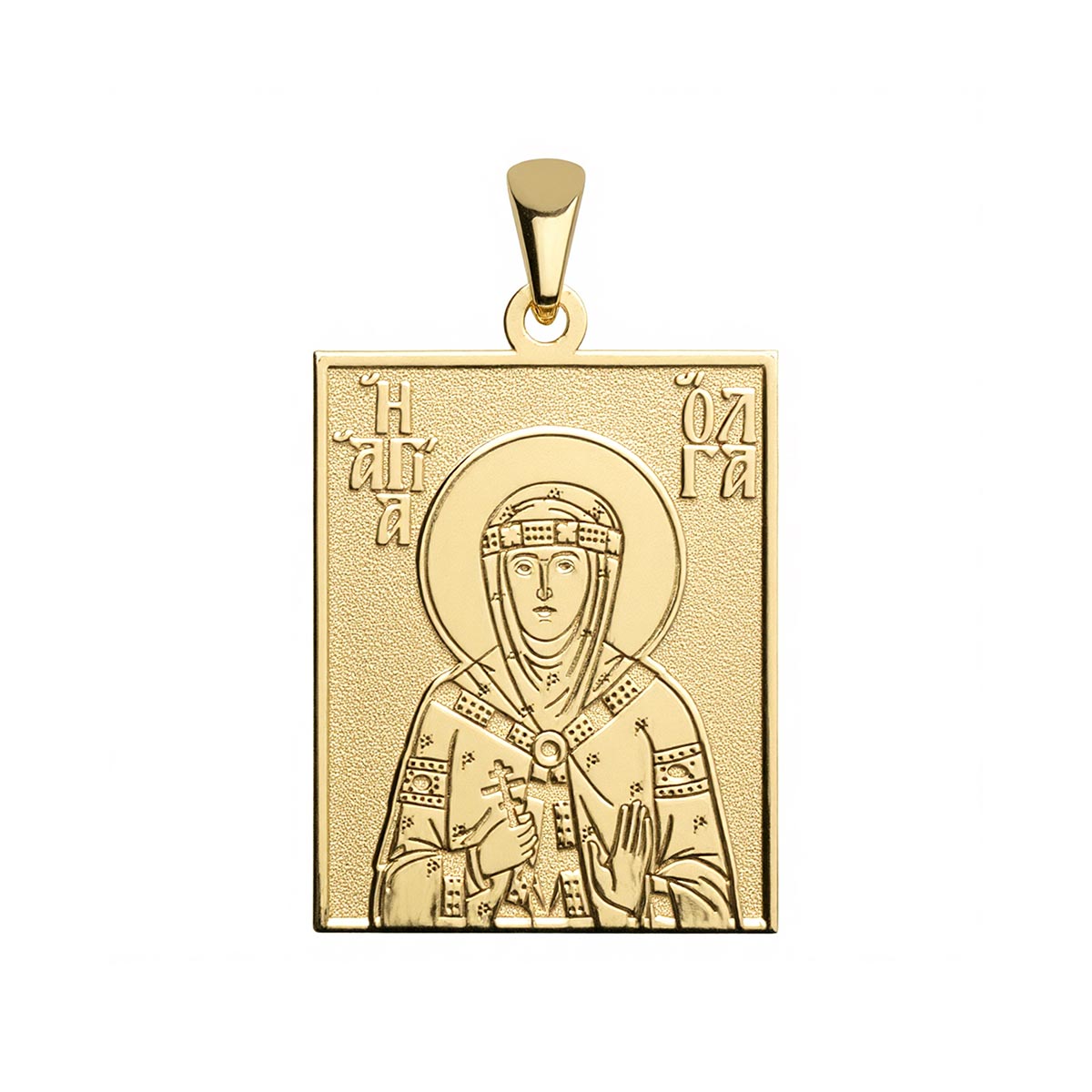 Saint Olga of Kiev Greek Orthodox Icon Tag Medal – Stakora