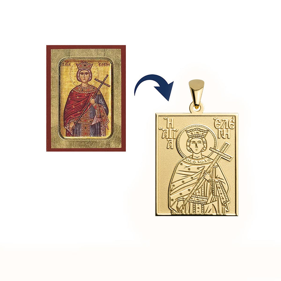 Custom Greek Orthodox Icon Saint Jewelry – Stakora
