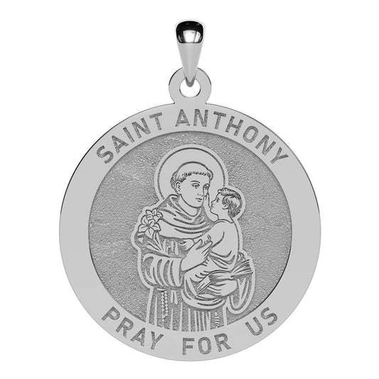 Saint Anthony Round Religious Medal