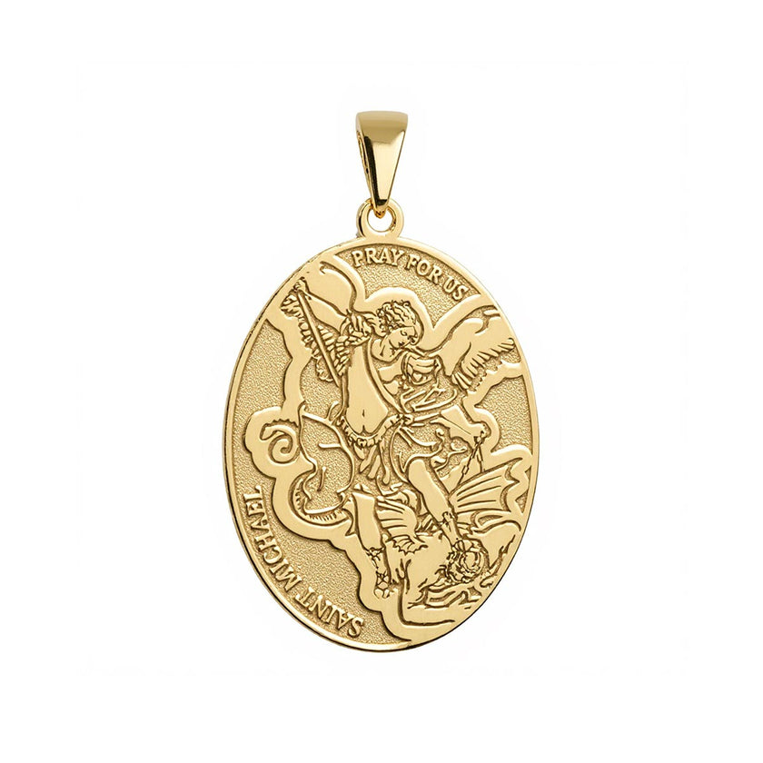 Saint Michael Oval Religious Medal