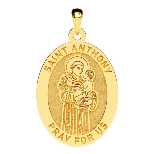 Saint Anthony Oval Religious Medal