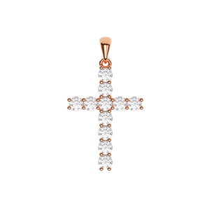 Standard Size Diamond Cross (1 1/10 Ct. Tw.)