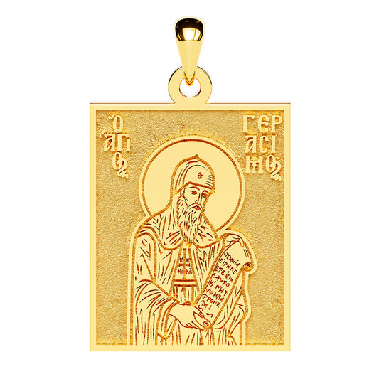 Saint Gerasimus of Kefalonia Greek Orthodox Icon Tag Medal