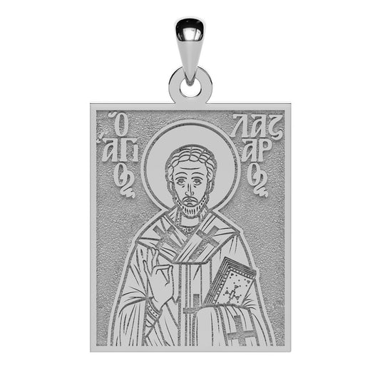 Saint Lazarus of Bethany Greek Orthodox Icon Tag Medal
