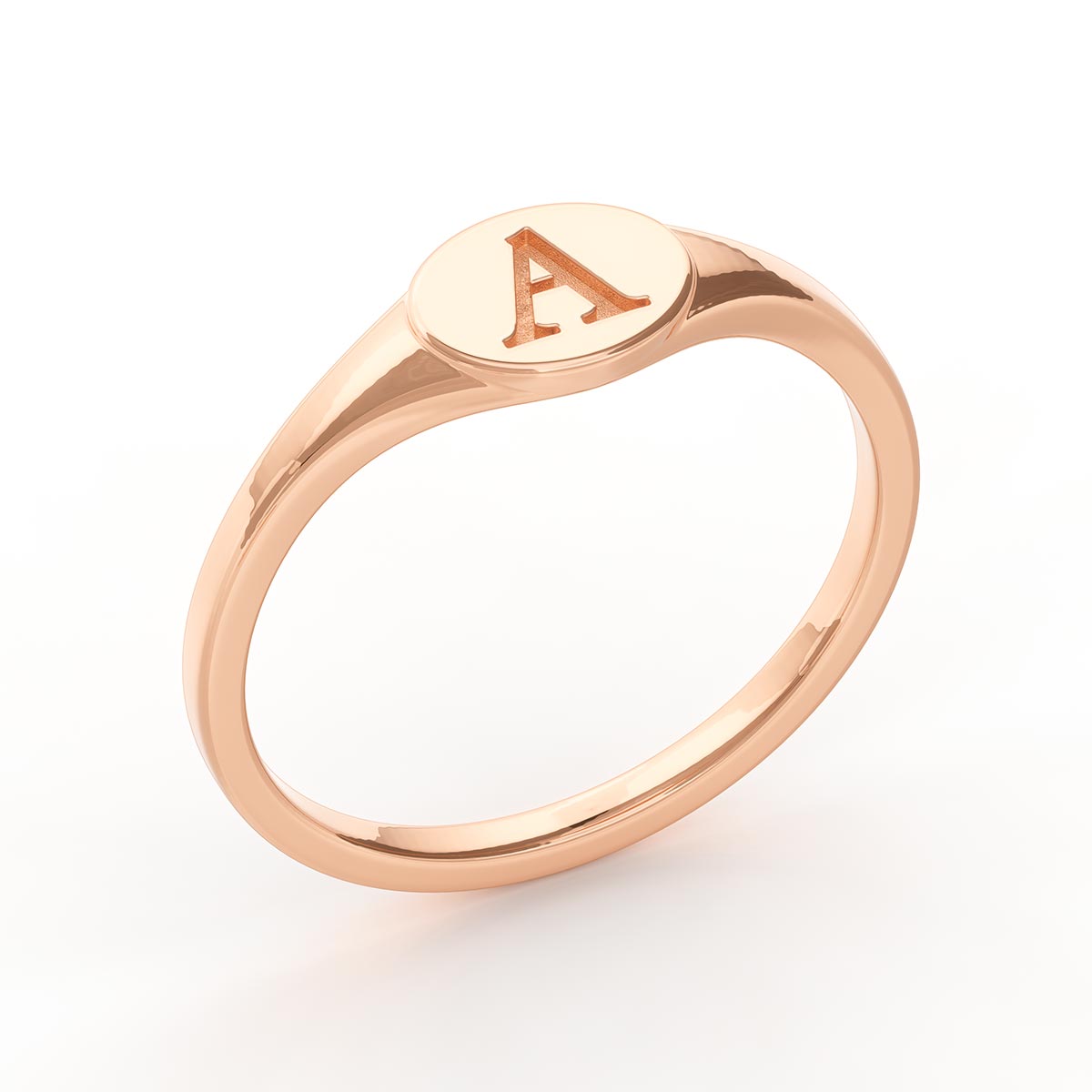 Personalized Initial Signet Ring