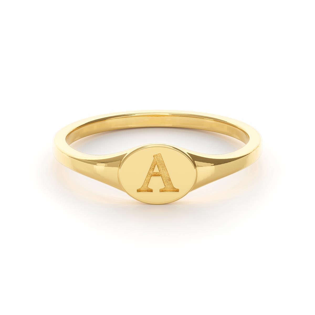 Personalized Initial Signet Ring
