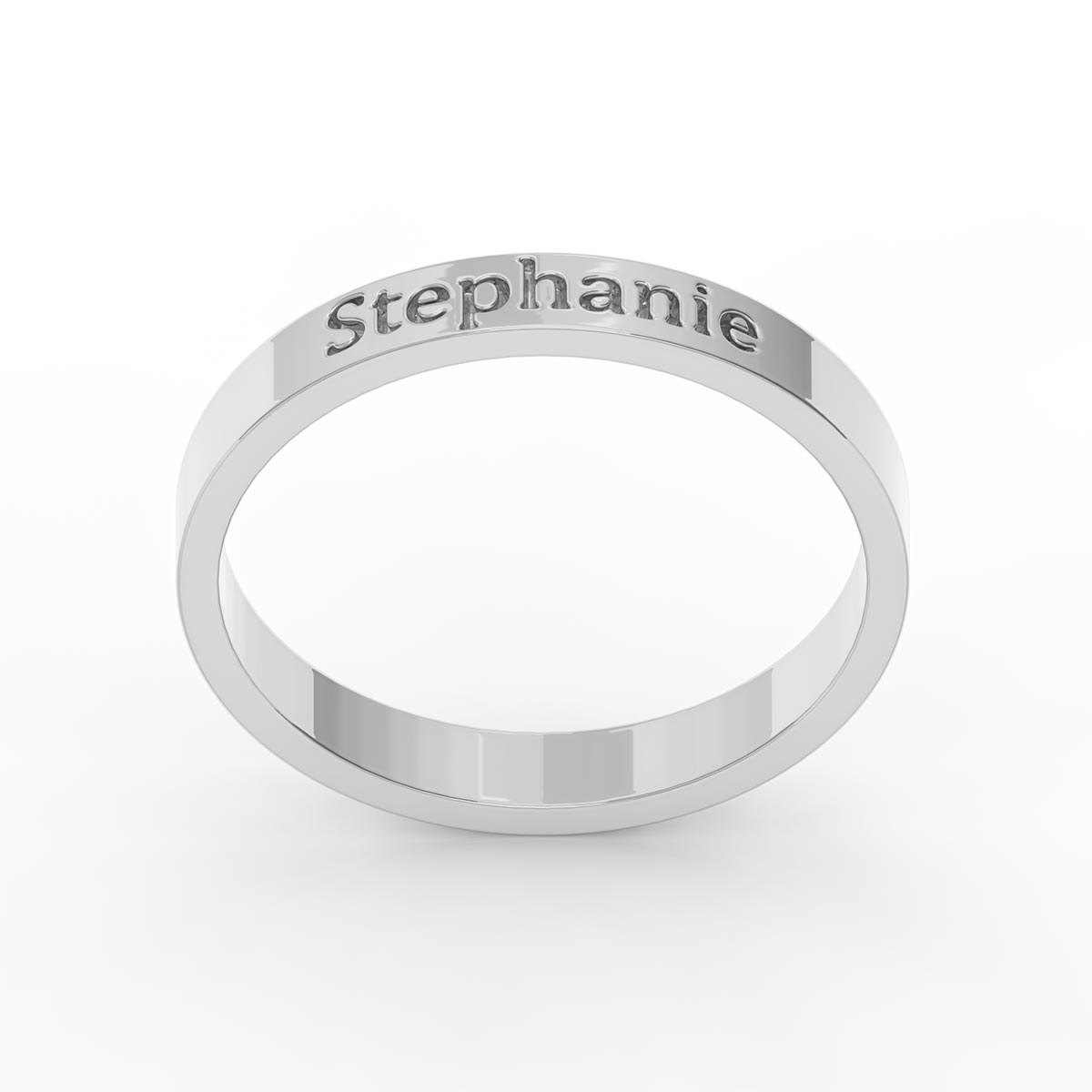 Plain Ring With Name Engraving