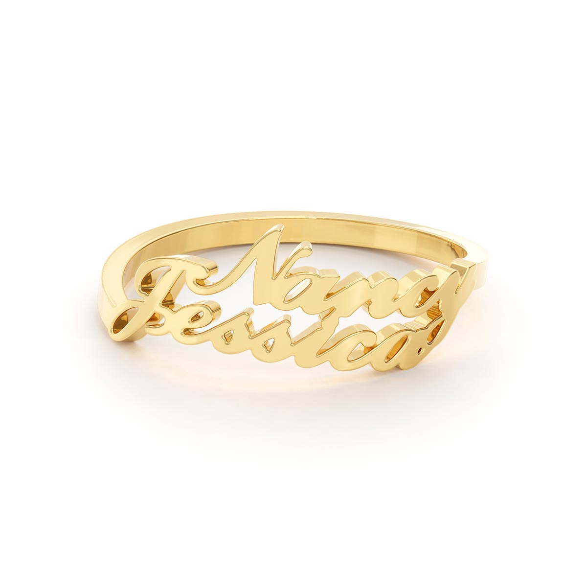 Personalized 2 Name Ring
