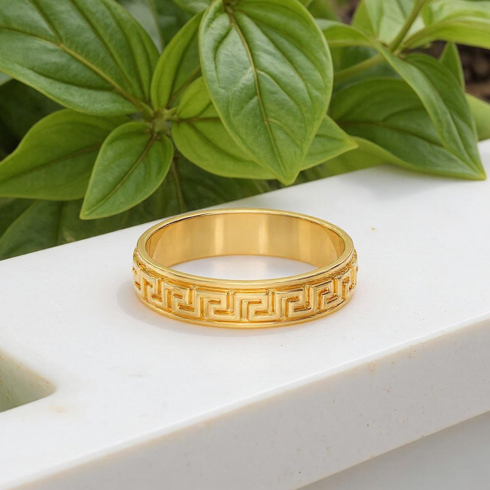 Men's Greek Key 5mm Ring – Stakora