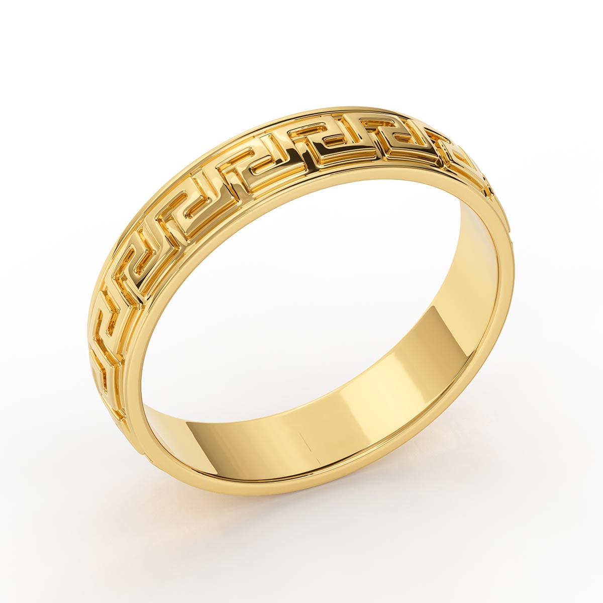 Men's Greek Key 5mm Ring