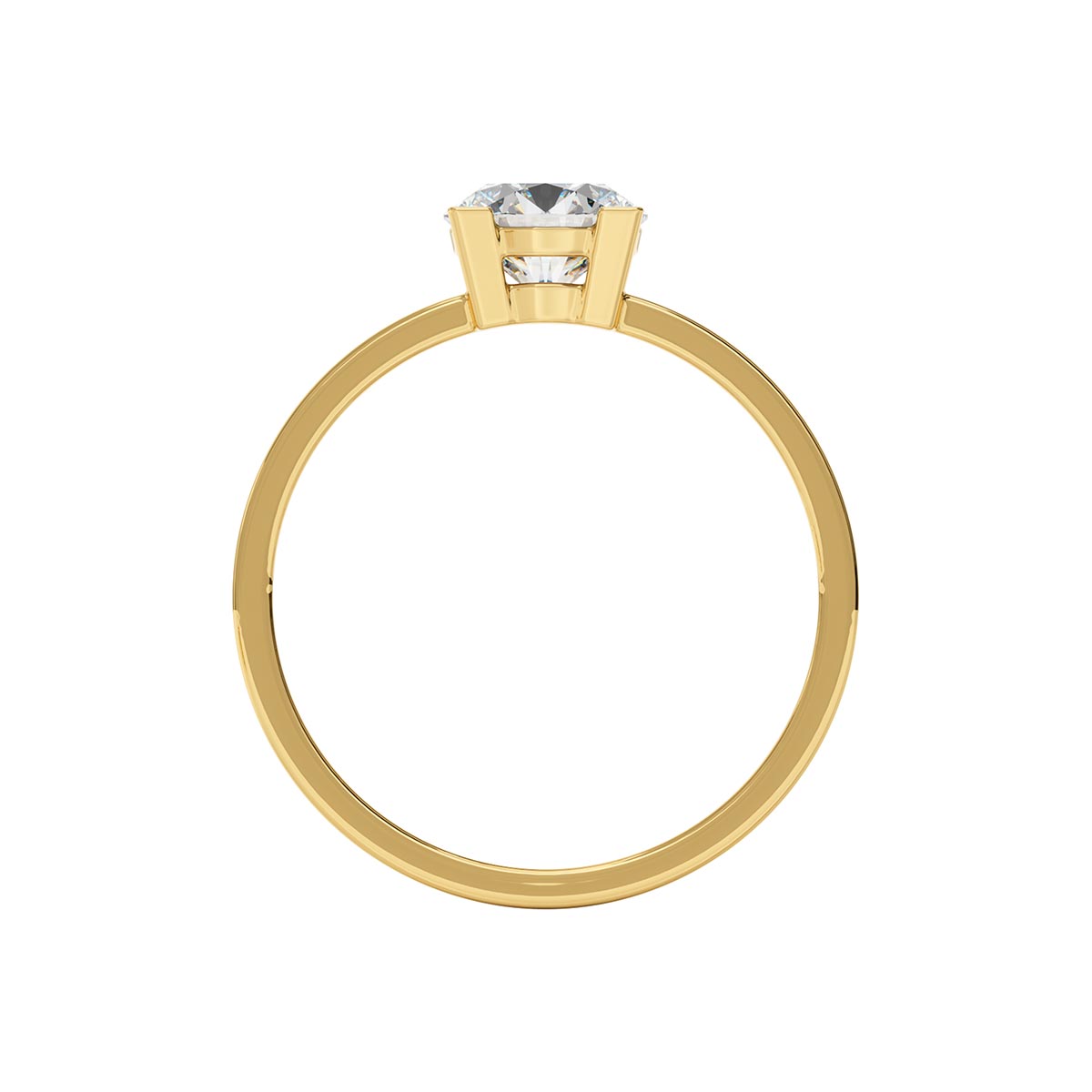 Greek Key 1 Carat Diamond Engagement Ring