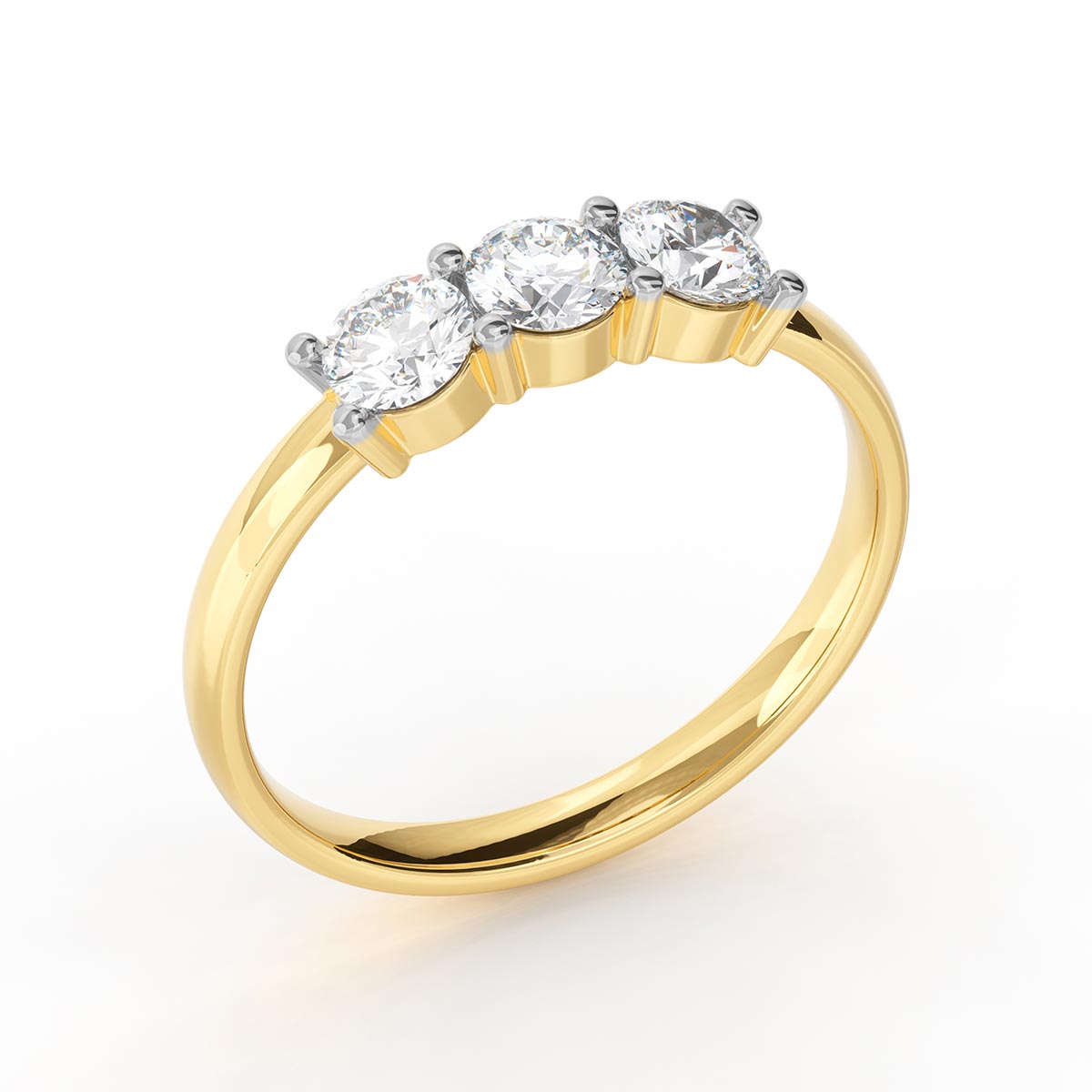 3 Stone Diamond Anniversary Ring (3/4 Ct. Tw.) – Stakora