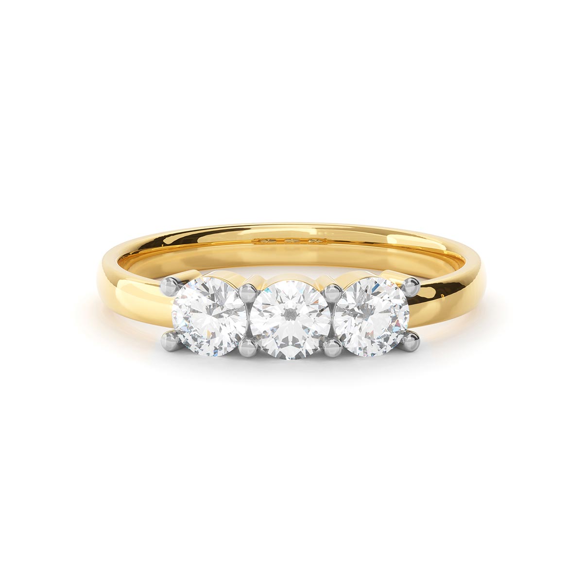 宝石 3 3 Stone Diamond Anniversary Ring (3/4 Ct. Tw.) – Stakora