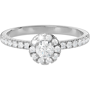 Halo 1/4 Ct. Round Diamond Engagement Ring