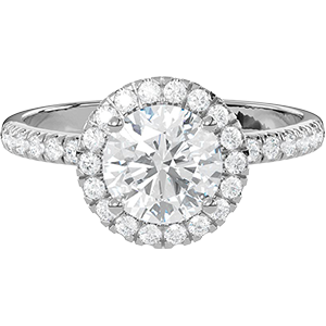 Halo 1 1/2 Ct. Round Diamond Engagement Ring