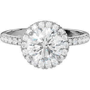 Halo 2 Ct. Round Diamond Engagement Ring