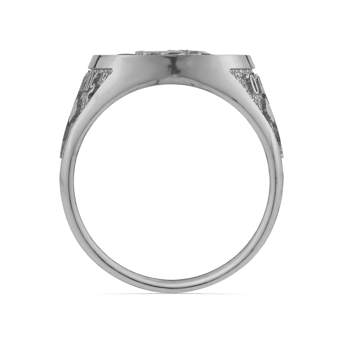 Saint Demetrios (Demetrius) Orthodox Icon Sculpted Signet Ring