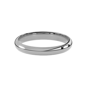Dome Comfort Fit 3mm Classic Wedding Band