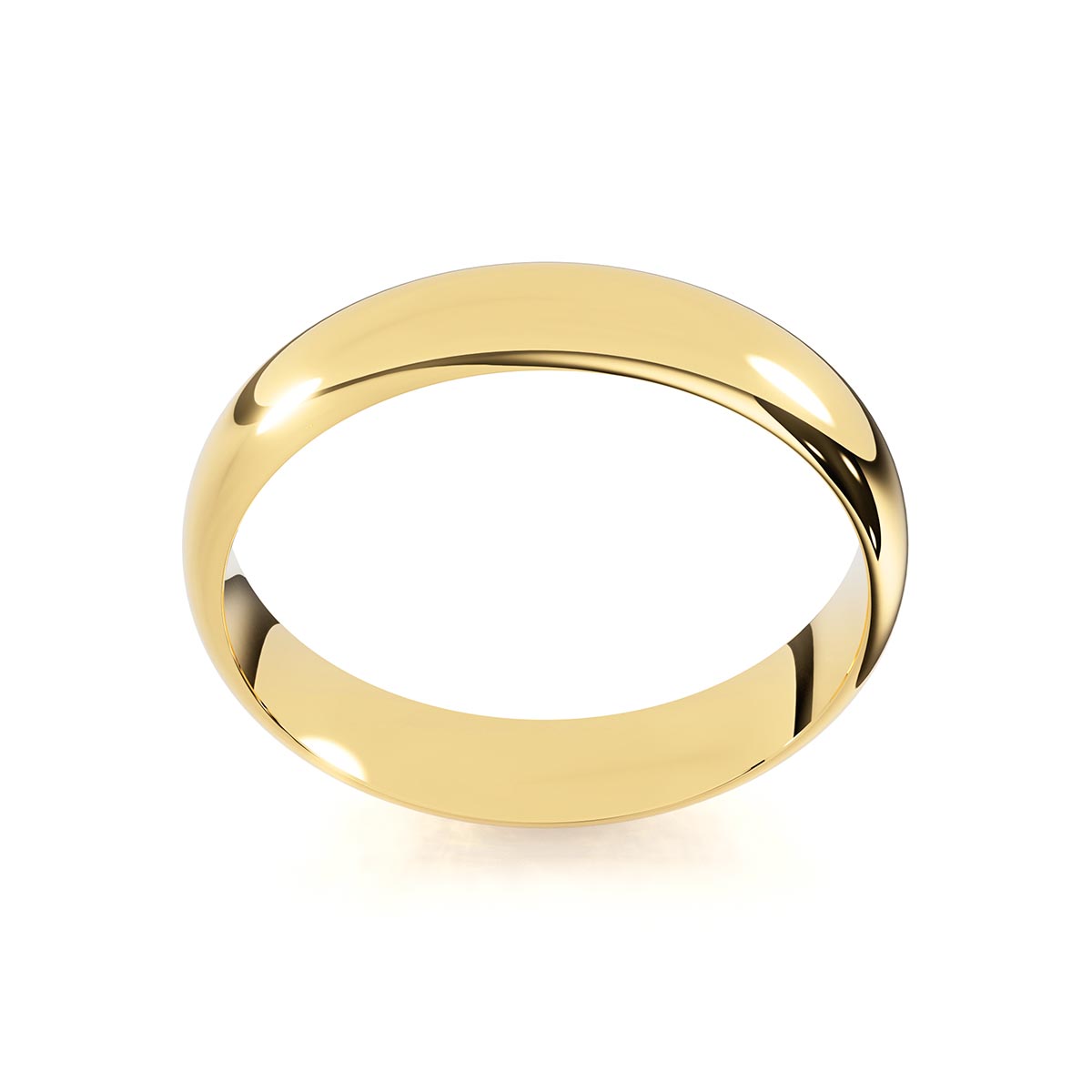 Dome Comfort Fit 4mm Classic Wedding Band – Stakora