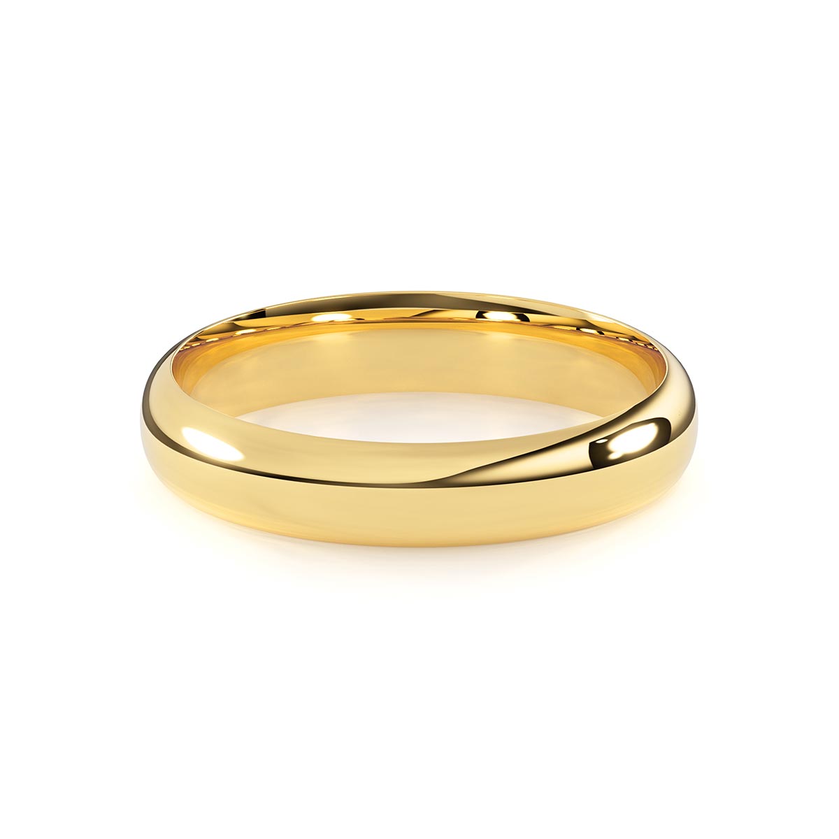 Dome Comfort Fit 4mm Classic Wedding Band – Stakora