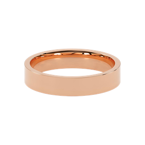 Flat Comfort Fit 4mm Classic Wedding Band