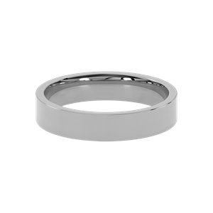 Flat Comfort Fit 4mm Classic Wedding Band